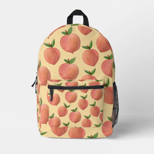 Pfirsiche Bedruckter Rucksack (Vorderseite)