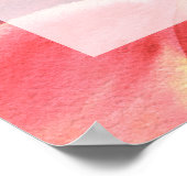 Pfirsiche - Begrüßungszeichen Brautparty Poster (Ecke)