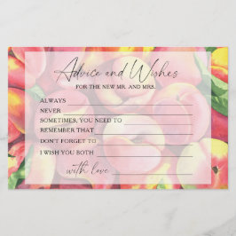 Pfirsiche - Beratung und Wünsche Brautparty Briefpapier