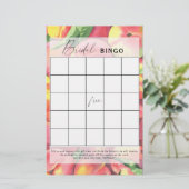 Pfirsiche - Bingo-Brautparty (Stehend Vorderseite)