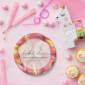 Pfirsiche - Brautparty Pappteller (Party)