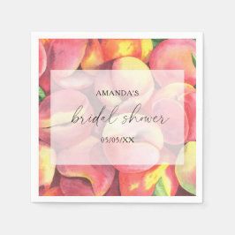 Pfirsiche - Brautparty Serviette