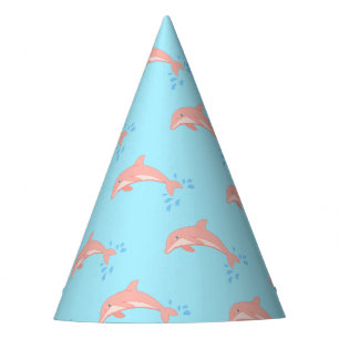 Pfirsiche der rosa Delphin Partyhütchen