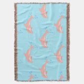Pfirsiche der rosa Dolphin Decke (Vorderseite Vertikal)