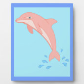 Pfirsiche der rosa Dolphin Fotoplatte (Vorderseite)