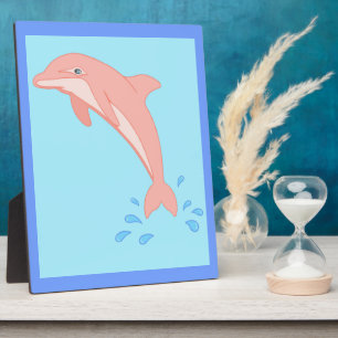 Pfirsiche der rosa Dolphin Fotoplatte