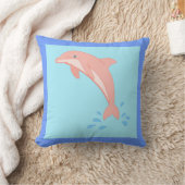 Pfirsiche der rosa Dolphin Kissen (Decke)