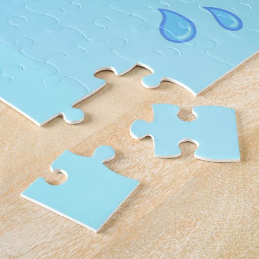 Pfirsiche der rosa Dolphin Puzzle (Seite)