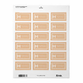 Pfirsiche dies zu Labels Camp School Book Adressaufkleber (Vorne)