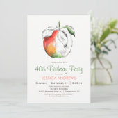 Pfirsiche Einladung (Stehend Vorderseite)