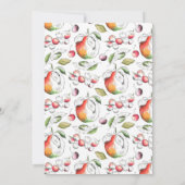 Pfirsiche Einladung (Rückseite)