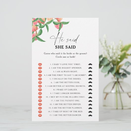 Pfirsiche - Er sagte, sie sagte Brautparty (Stehend Vorderseite)