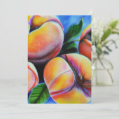 Pfirsiche Feiertagskarte (Stehend Vorderseite)