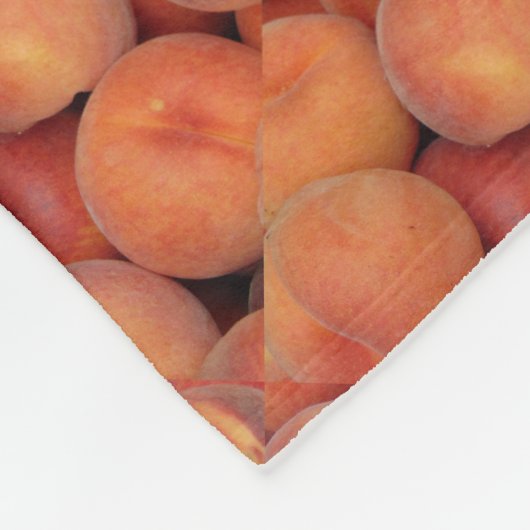 Pfirsiche Fleecedecke (Ecke)