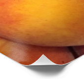 Pfirsiche Foto Poster (Ecke)