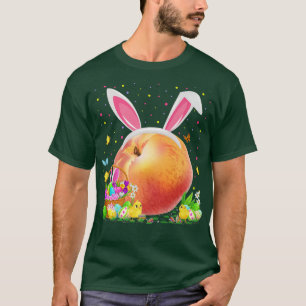 Pfirsiche Früchte Ostereier Hunt Bunny Pfirsiche O T-Shirt