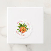 Pfirsiche Fruchtkonserven Geschenkanhänger (Beispiel)