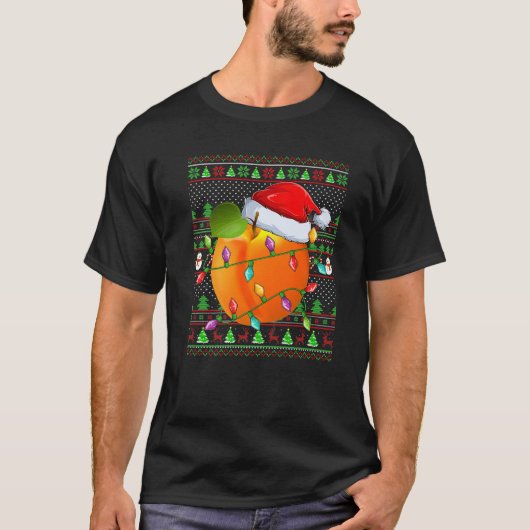 Pfirsiche Fruit Lover Family Matching Ugly Pfirsic T-Shirt (Vorderseite)