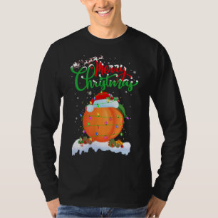 Pfirsiche Fruit Lover Xmas Weihnachten T-Shirt
