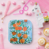 Pfirsiche Galore Papierplatte Pappteller (Party)