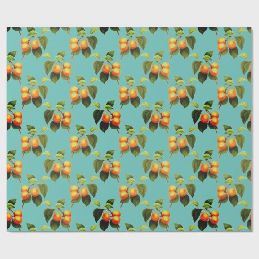 Pfirsiche Geschenkpapier (Flach)