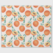 Pfirsiche Geschenkpapier (Flach)