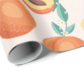Pfirsiche Geschenkpapier (Rolleneckpunkt)