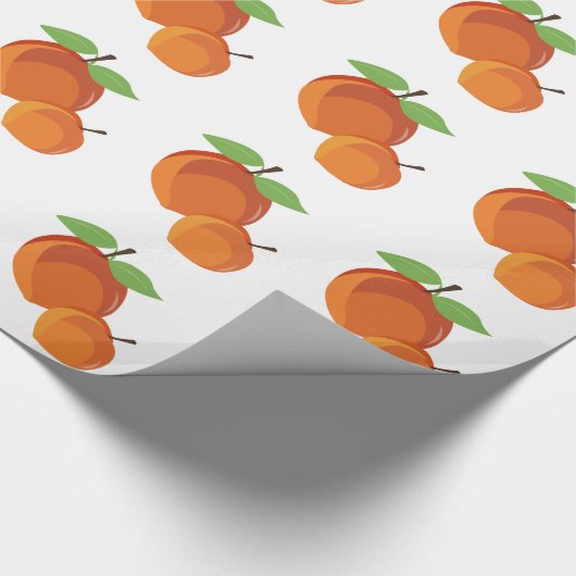 Pfirsiche Geschenkpapier (Ecke)