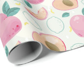 Pfirsiche Geschenkpapier (Rolleneckpunkt)