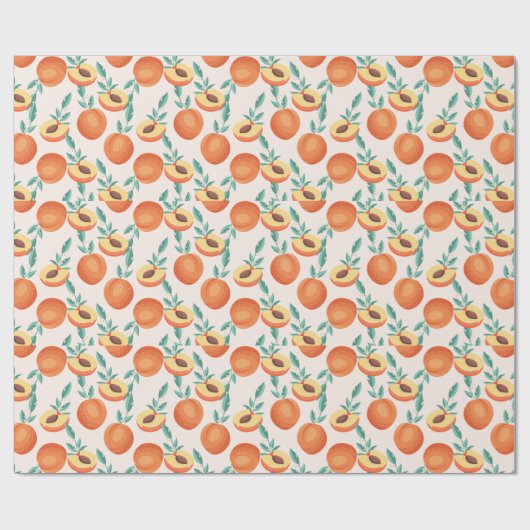 Pfirsiche Geschenkpapier (Flach)