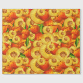 Pfirsiche Geschenkpapier (Flach)