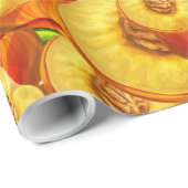 Pfirsiche Geschenkpapier (Rolleneckpunkt)