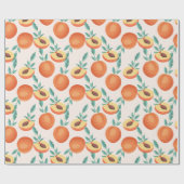 Pfirsiche Geschenkpapier (Flach)
