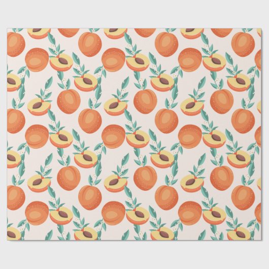 Pfirsiche Geschenkpapier (Flach)