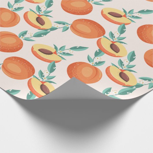 Pfirsiche Geschenkpapier (Ecke)