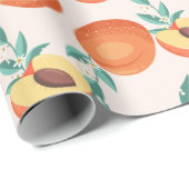 Pfirsiche Geschenkpapier (Rolleneckpunkt)