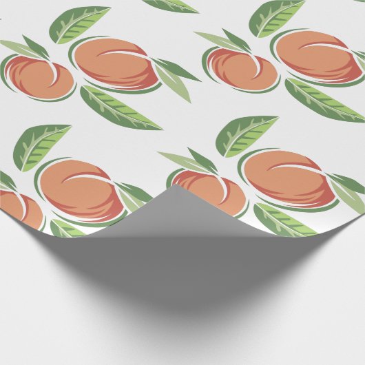 Pfirsiche Geschenkpapier (Ecke)