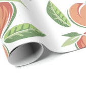 Pfirsiche Geschenkpapier (Rolleneckpunkt)