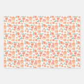 Pfirsiche Geschenkpapier Set (Vorderseite)