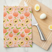 Pfirsiche Geschirrtuch (Viertel Falte)