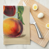 Pfirsiche Geschirrtuch (Viertel Falte)