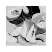 Pfirsiche Gummistempel (Prägung)