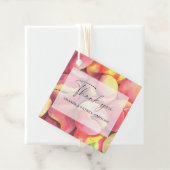 Pfirsiche - Hochzeit Danke Geschenkanhänger (Beispiel)