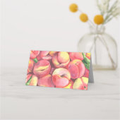 Pfirsiche - Hochzeiten Platzkarten (Rückseite)