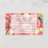 Pfirsiche - Ideen für die Datumsnacht \ Datum jar Begleitkarte (Vorderseite)