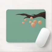 Pfirsiche in einem Baum. Mousepad (Mit Mouse)