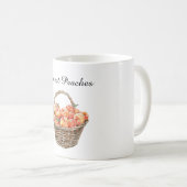 Pfirsiche in einem Korb Kaffeetasse (VorderseiteRechts)