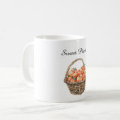 Pfirsiche in einem Korb Kaffeetasse (Vorderseite Links)