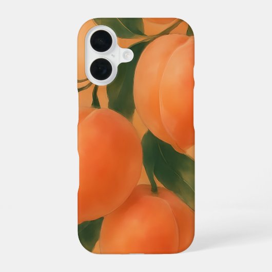 Pfirsiche iPhone 16 Hülle (Rückseite)