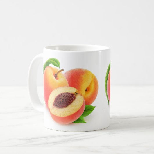 Pfirsiche Kaffeetasse (Vorderseite Links)